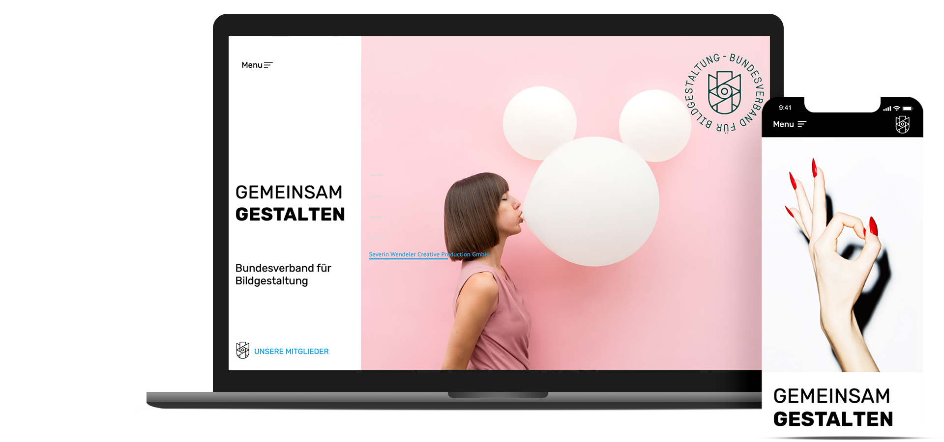 Laptop und Mobile-Phone mit der Website von bubig