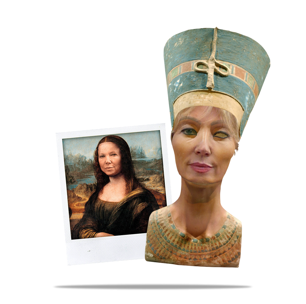 ZDF Aspekte Vorspann mit Luzia Braun Mona Lisa und Nofretete