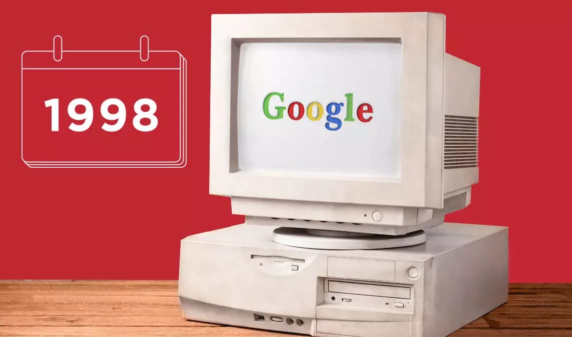 Beitragsbild zum Insight über SEO als wichtigstes Vertriebstool im Onlinemarketing - Foto eines alten Rechners mit dem Google-Schriftzug