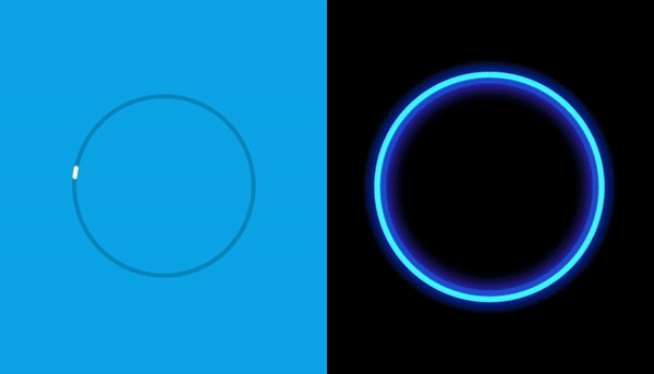 GIF-Animation zum Insight über Ladeanimationen in der Webentwicklung: Der Kreis oder Spinner als Klassiker
