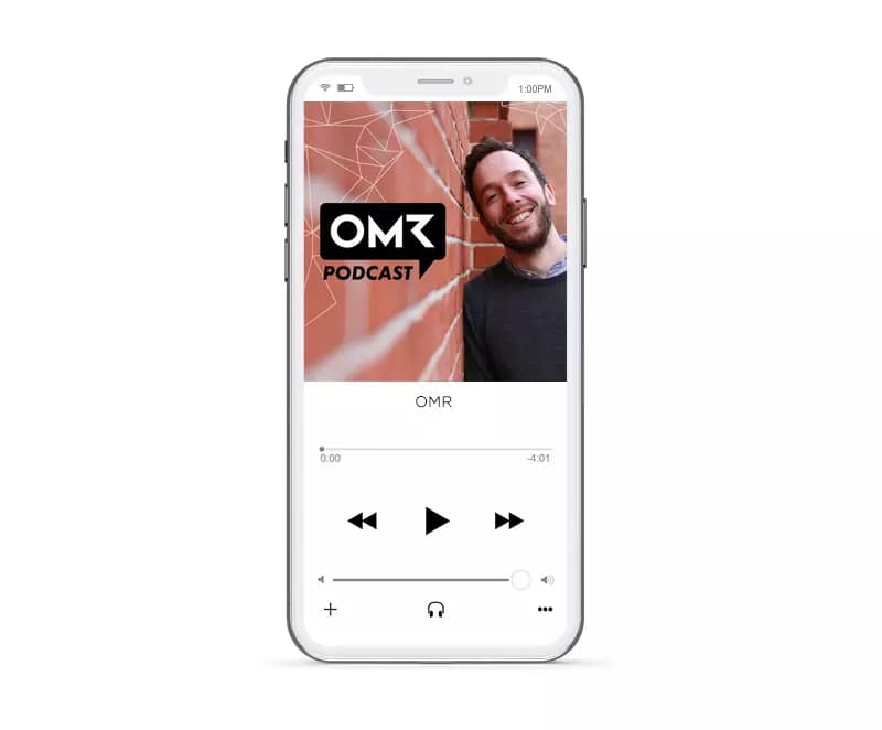 Bild vom Podcast OMR im iphone im Insight über die besten Podcasts von Unternehmen für Unternehmen