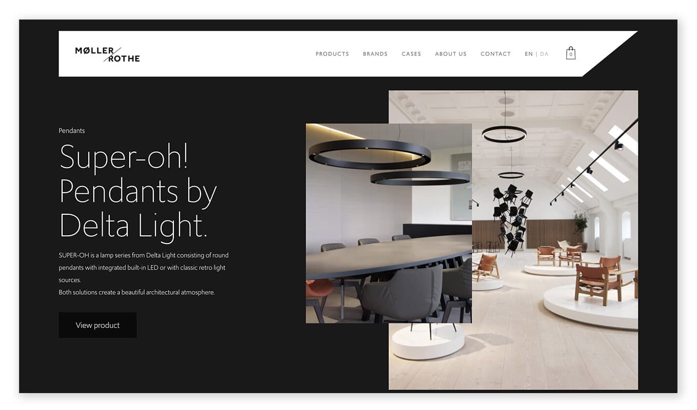 Bild zum insight über visuelle Webdesign-Trends durch darkmode am beispiel Moller Rothe