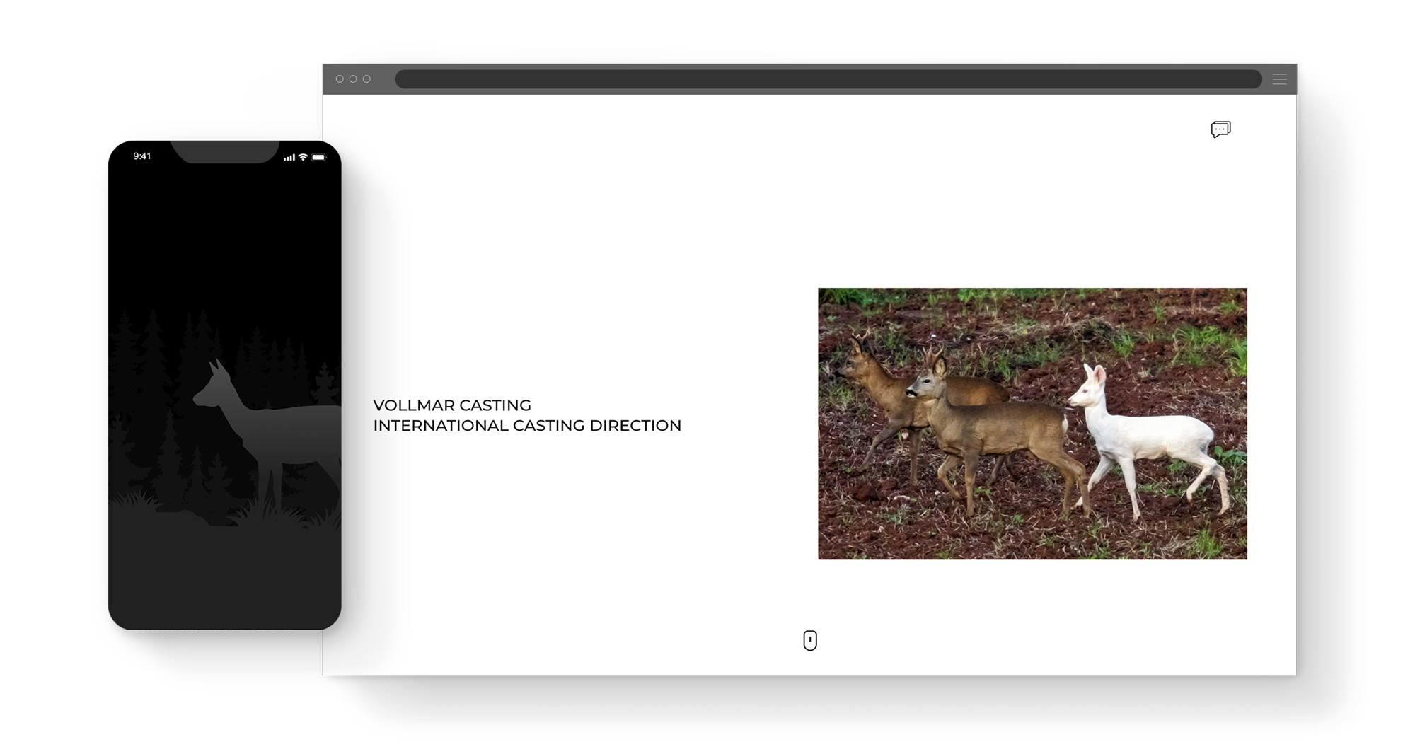 eva vollmar casting webseite als mobile und desktopversion