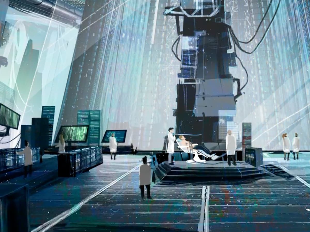 Bild im photobashing Illustrationsstil